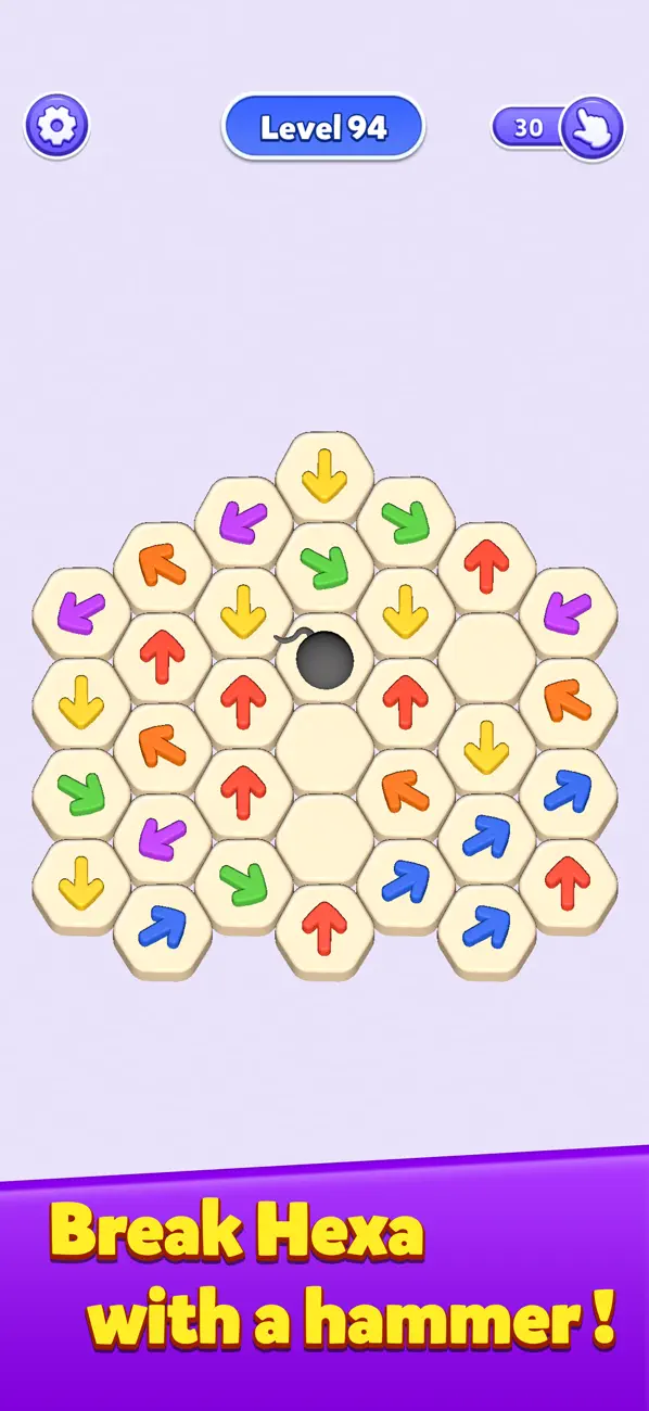 Arrow Clear: Hexa Arrow Puzzle