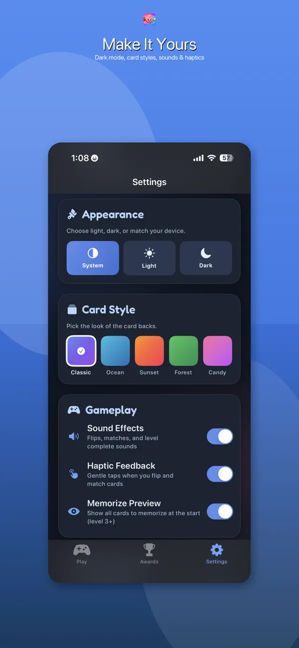 Tiny Genius Hub: Memory Match