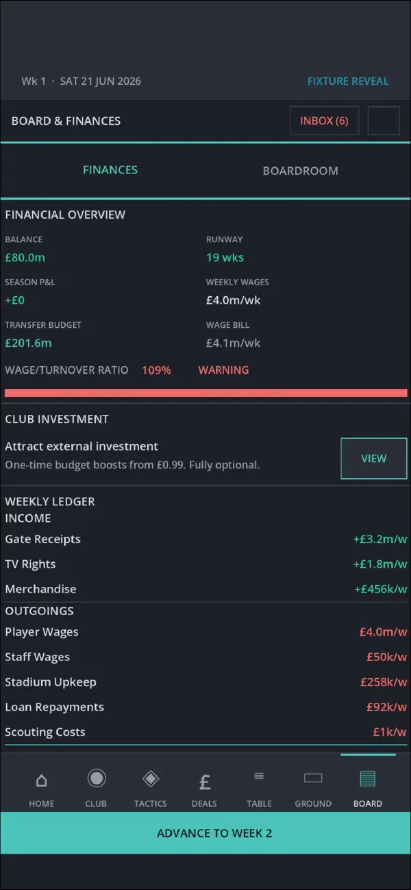 Touchline Football Manager