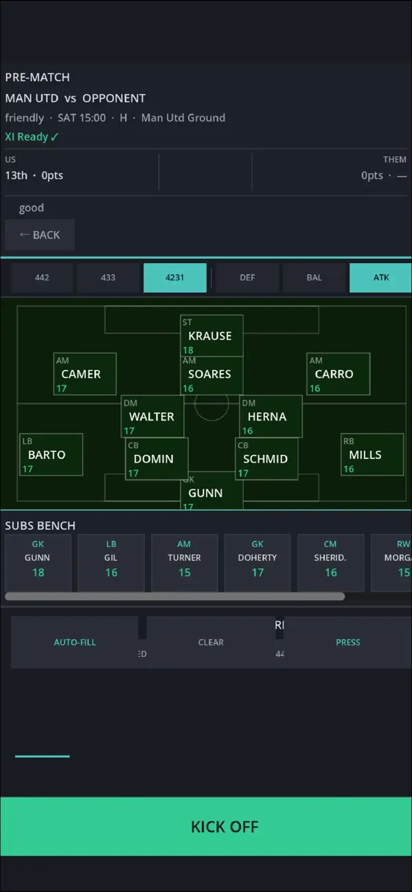 Touchline Football Manager
