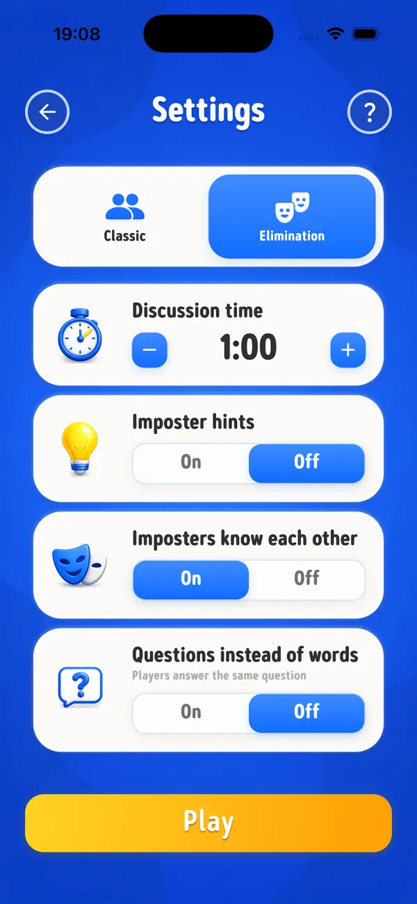 Imposter: Spy Party Word Game