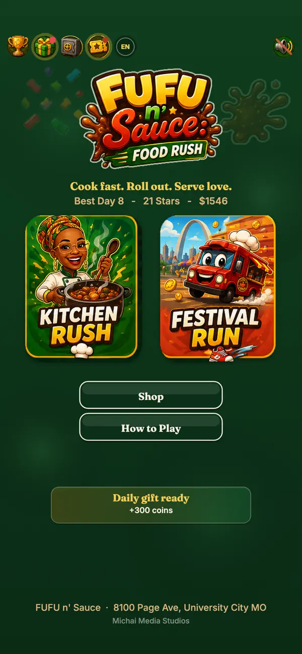 FUFU n' Sauce: Food Rush