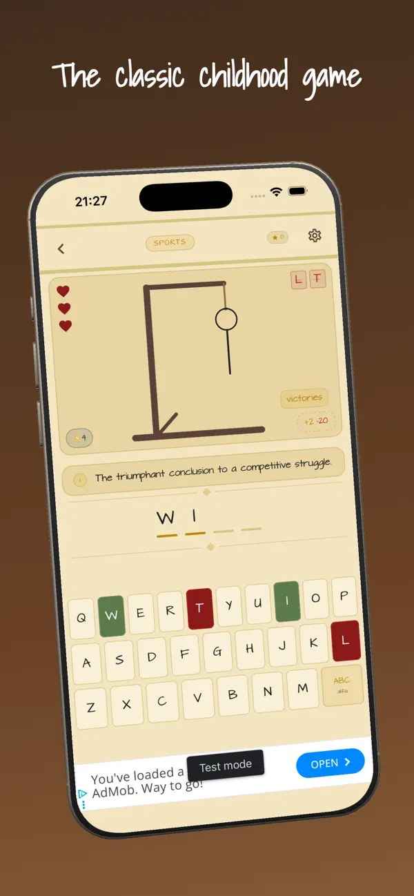Hangman with hints