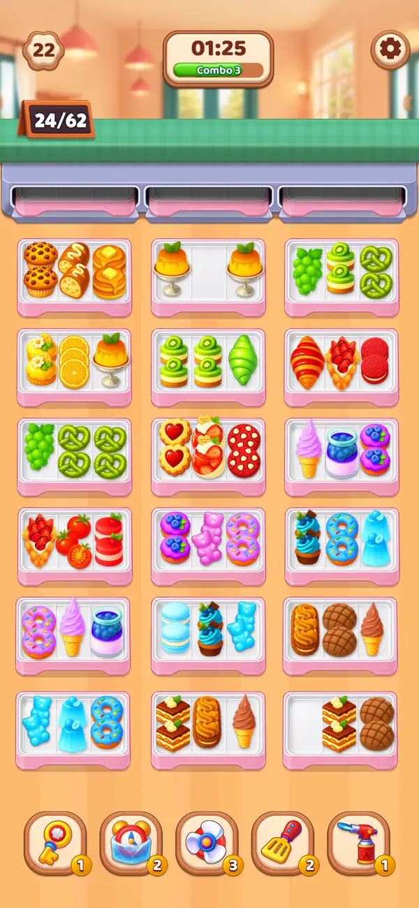 Cake Sorting: Food Puzzle