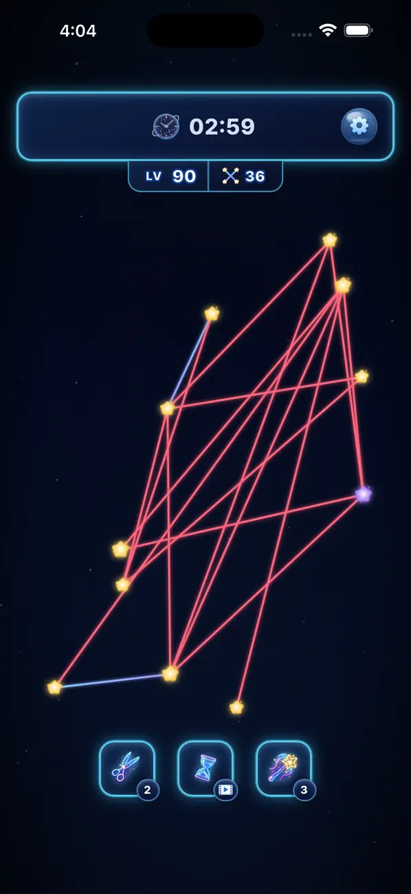 Crossless: Untangle Stars
