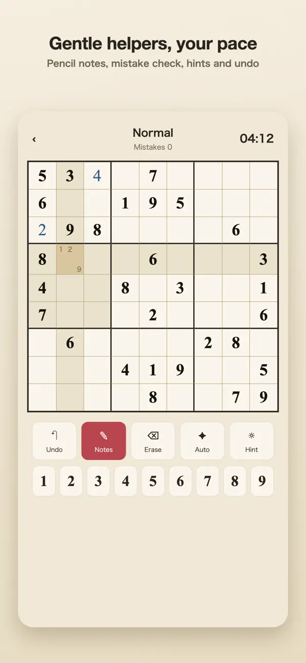 Sudoku Washi: Daily Puzzle