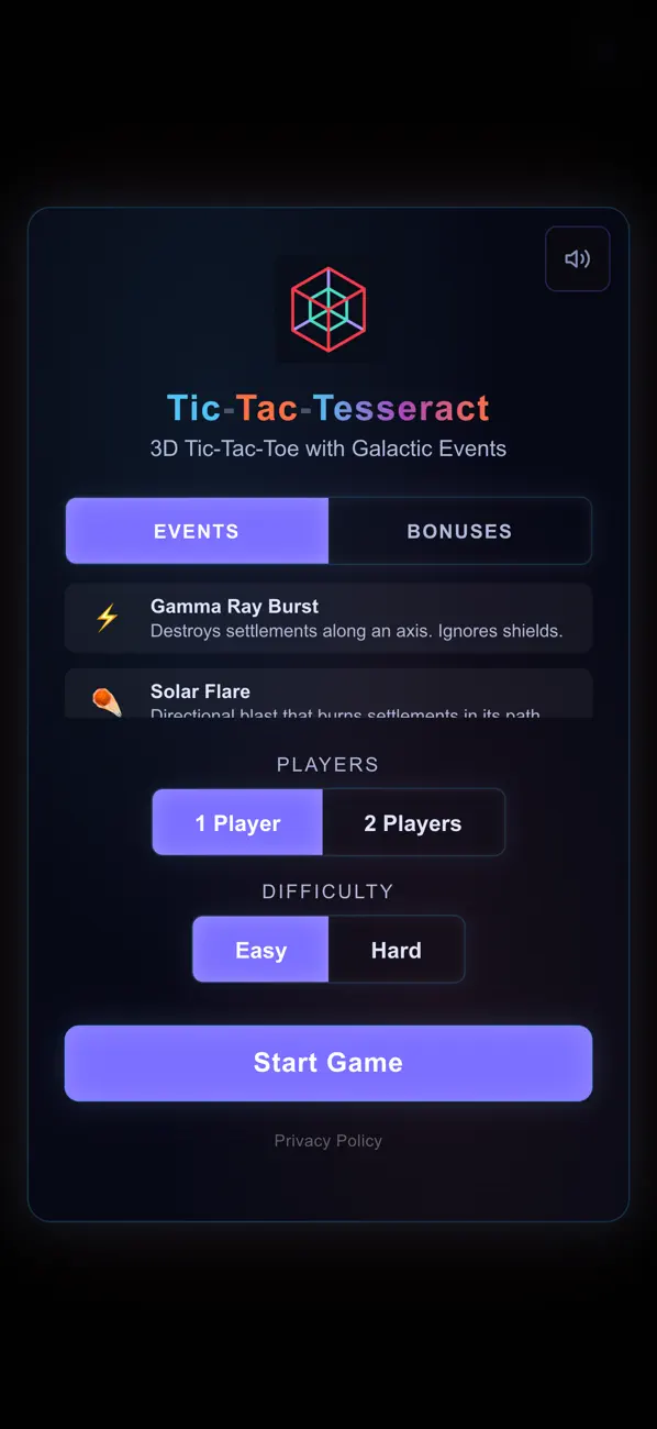 Tic-Tac-Tesseract