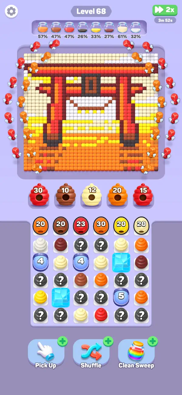 Pixel Honey: Color Cube Puzzle