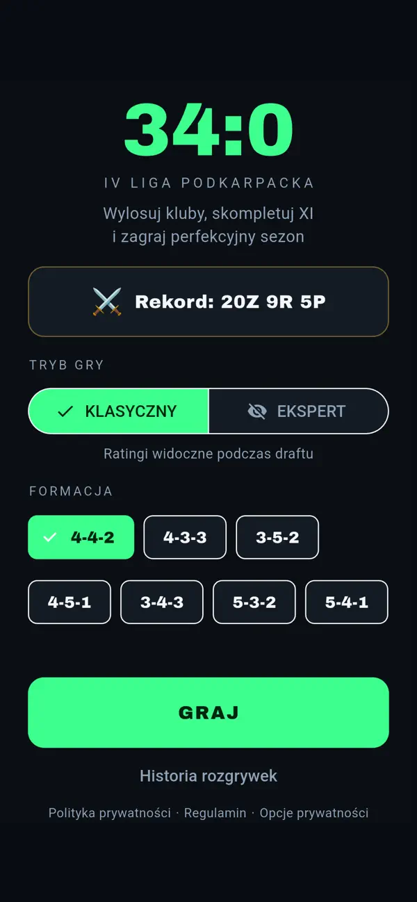 34:0 — Piłka Lokalna