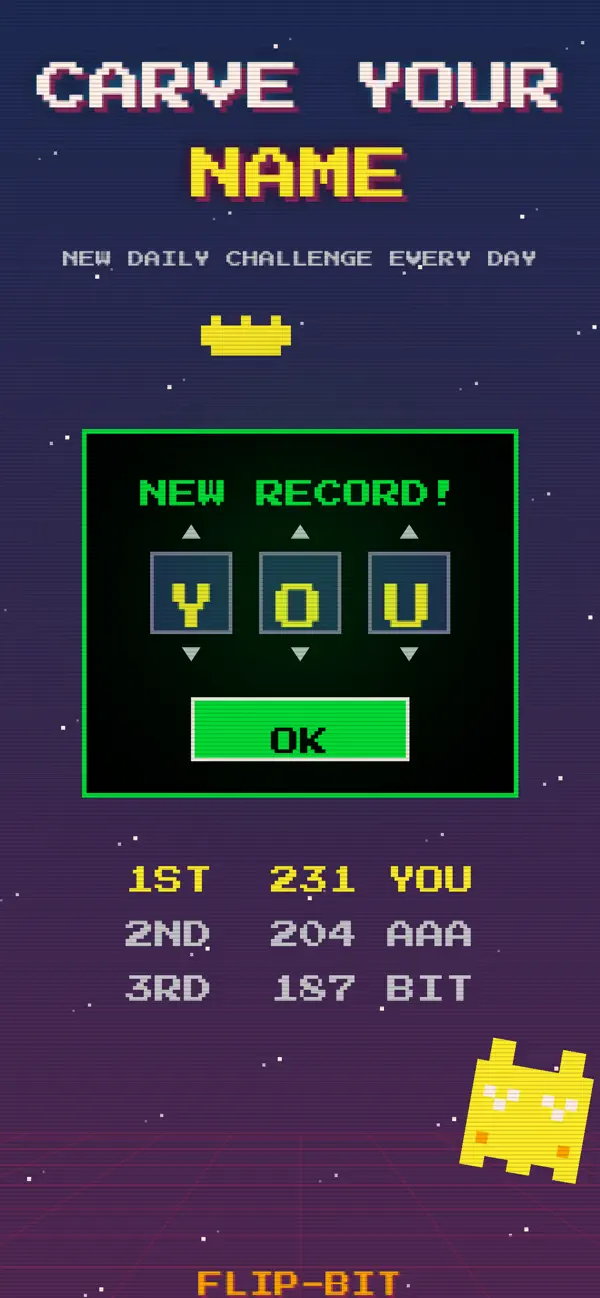 FLIP-BIT! Gravity Pixel Runner