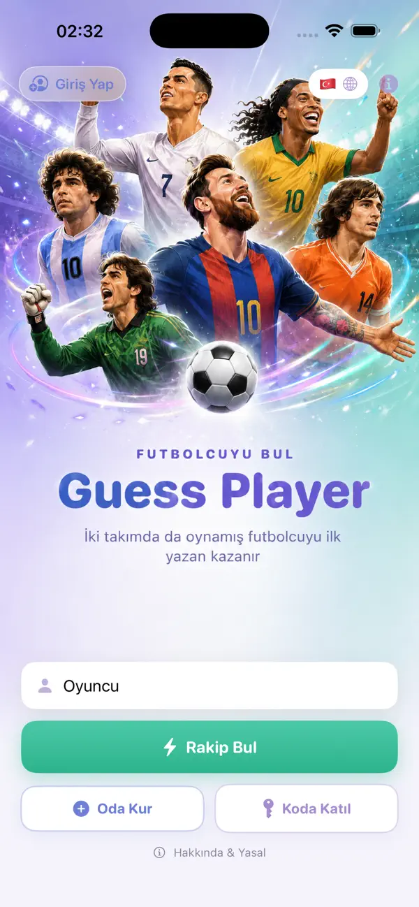 Futbolcuyu Bul - Guess Player