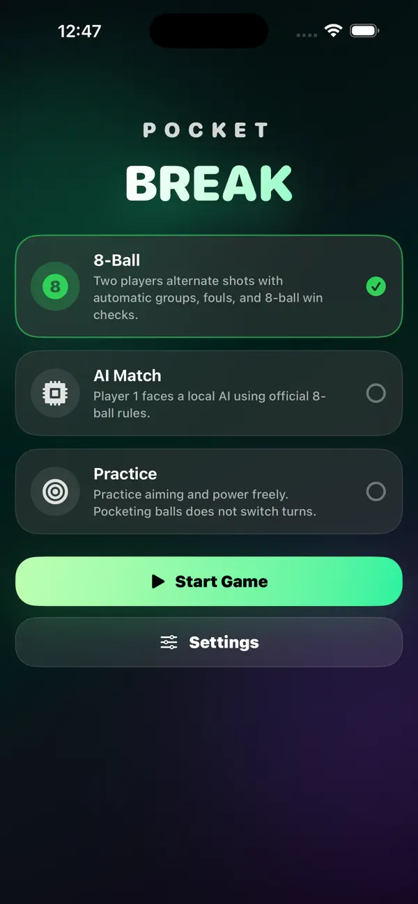 Pocket Break - 8 Ball Rush