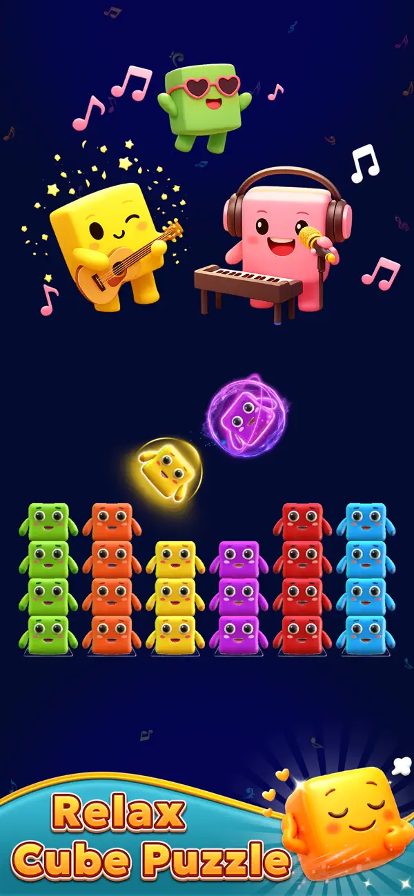 Singing Cubes Sort