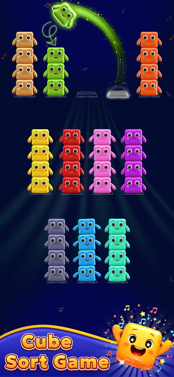 Singing Cubes Sort