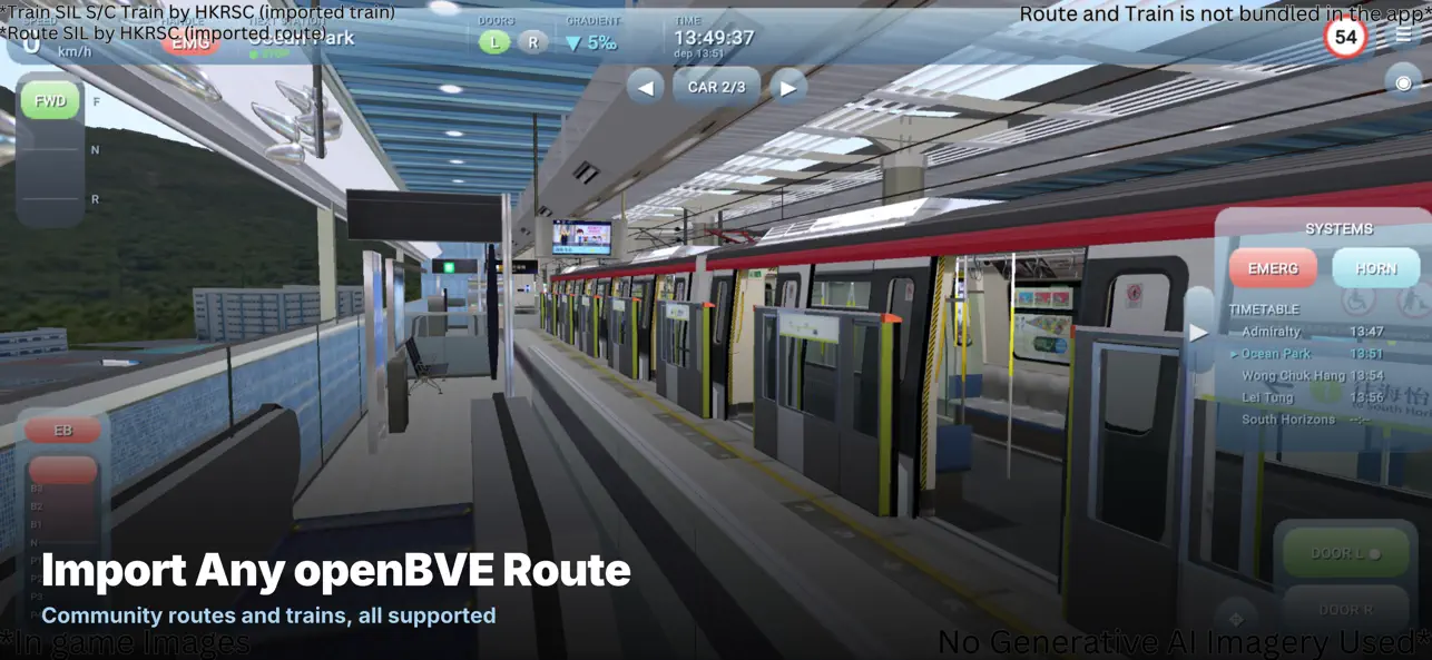 MobileBVE - Train Simulator