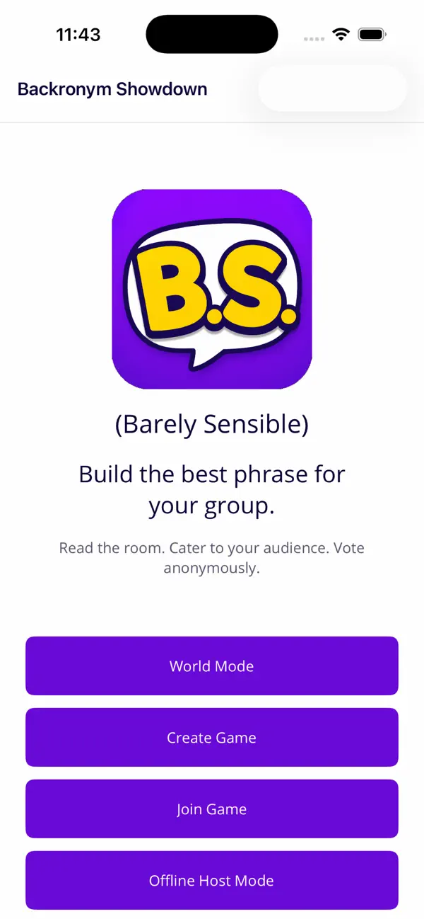 Backronym Showdown