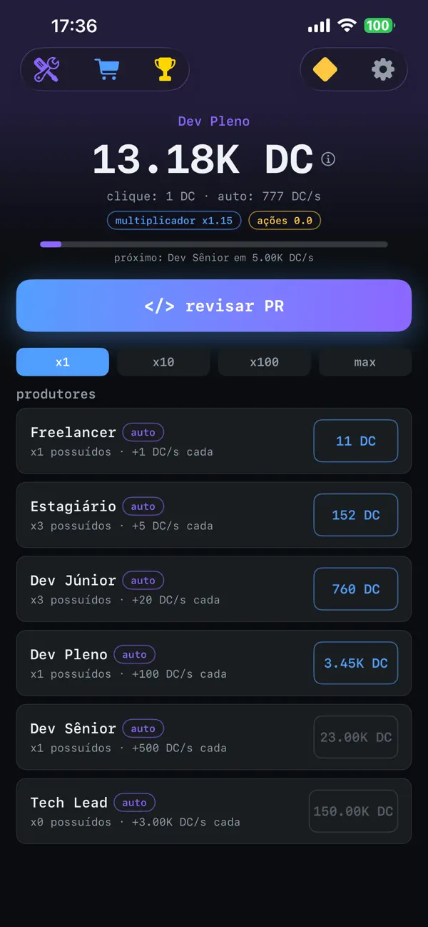 Dev Career Idle Tycoon