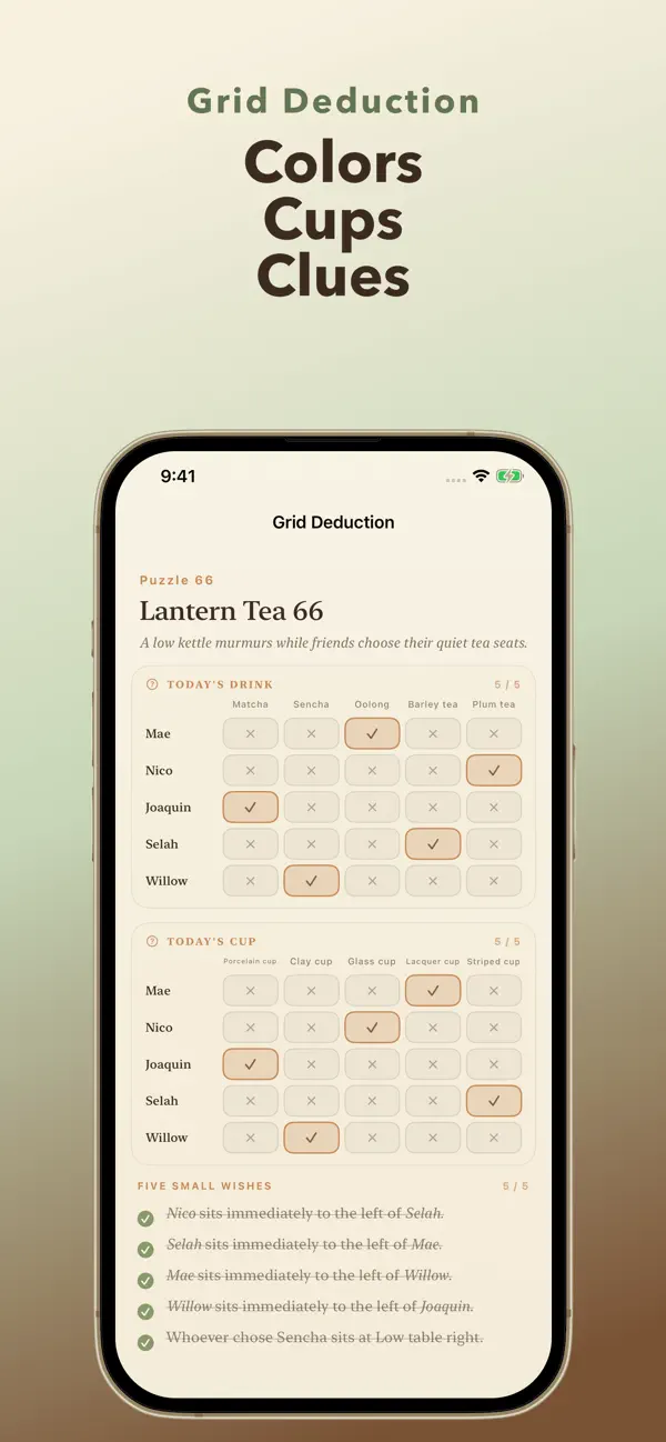 Quiet Logic: Grid Puzzles