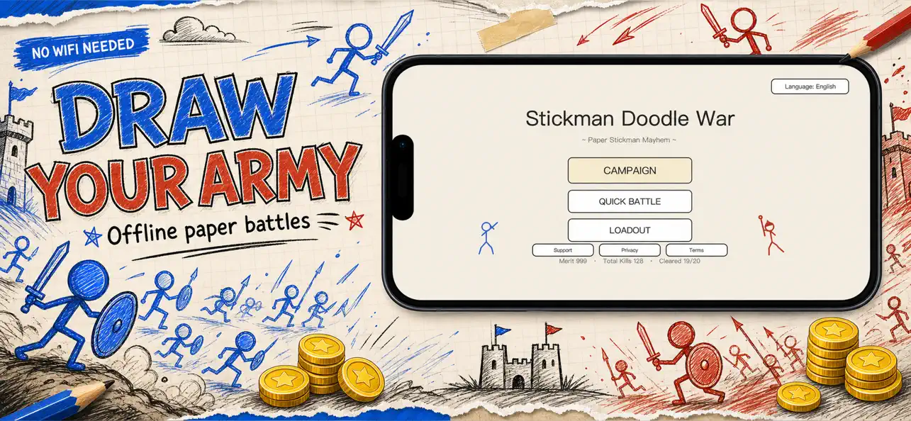 Stickman Doodle War