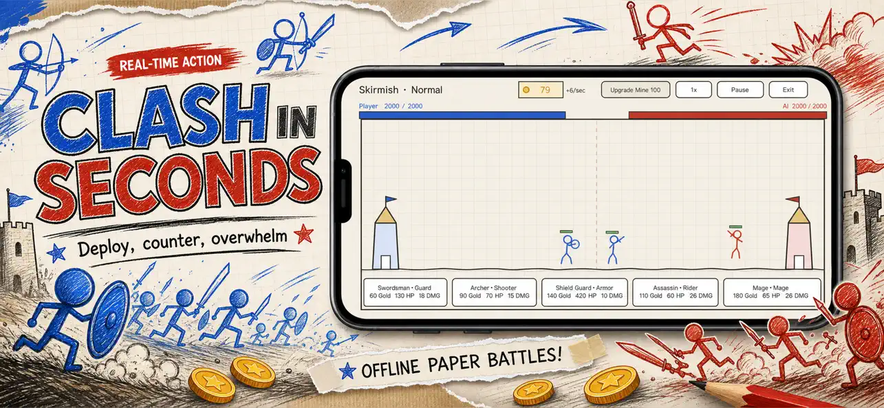 Stickman Doodle War