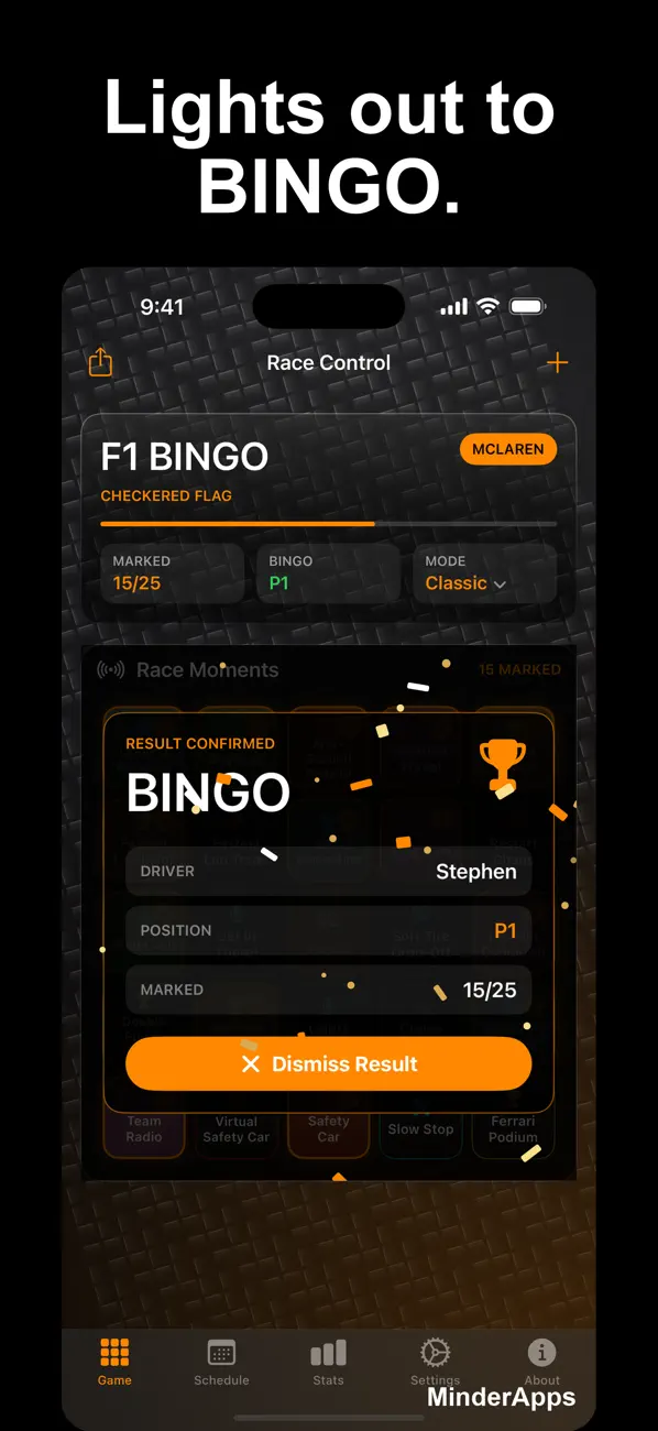 F1 BINGO