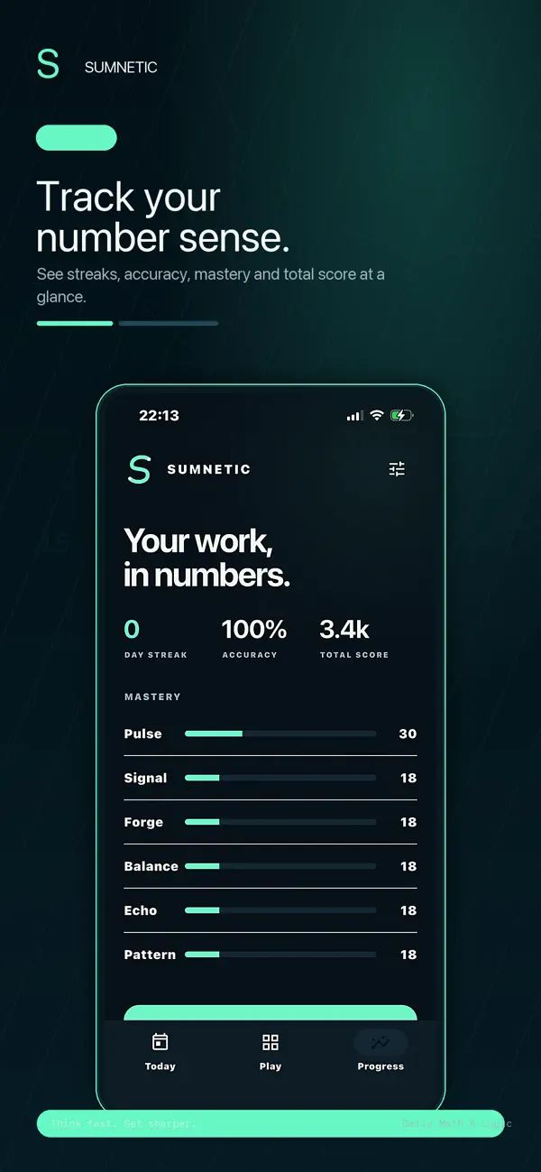 SUMNETIC: Mental Math Game