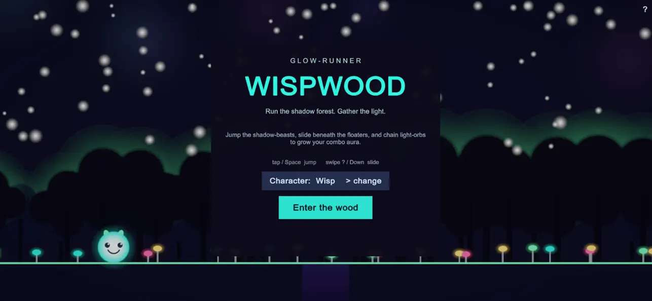 Wispwood: Glow Runner