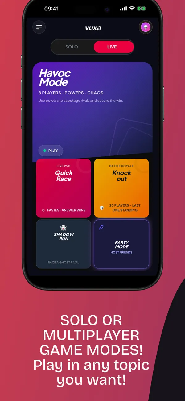 Vuxa: Multiplayer Trivia Quiz