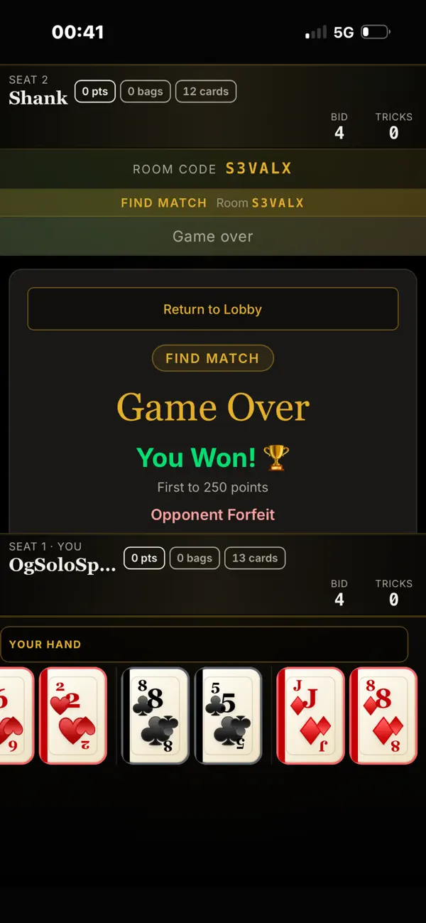 1V1 Spades