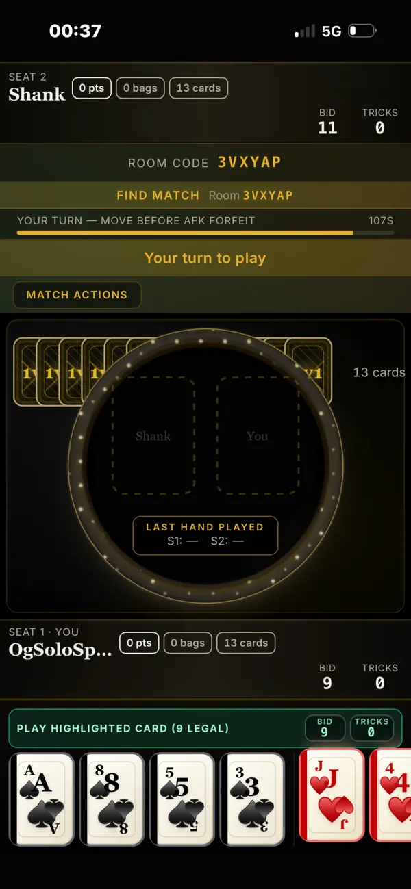 1V1 Spades
