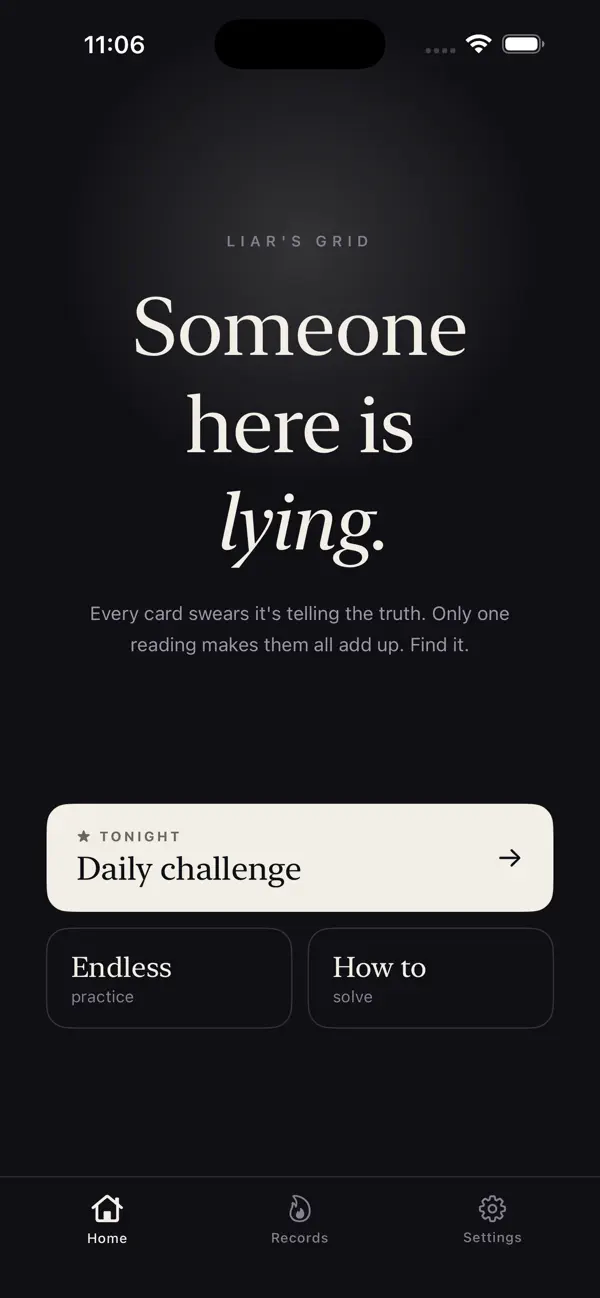 Liars Grid: Daily Puzzle