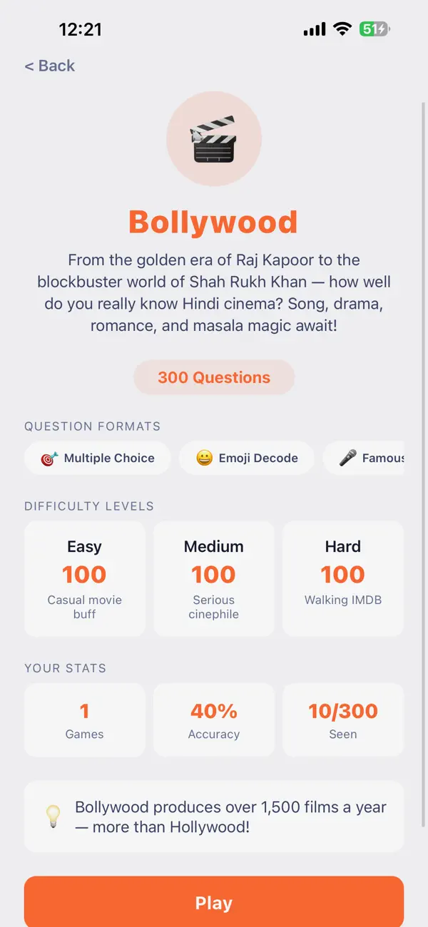 DramaIQ - Movie Trivia Quiz