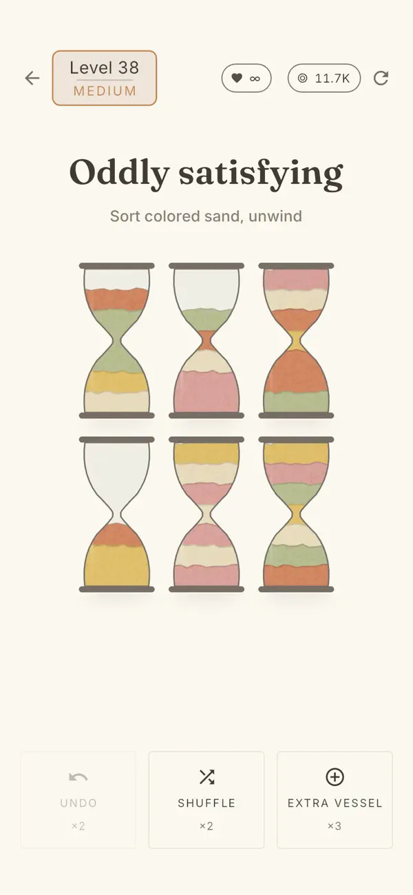 Vials: ASMR Sand Sort Puzzle