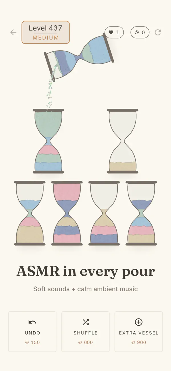 Vials: ASMR Sand Sort Puzzle