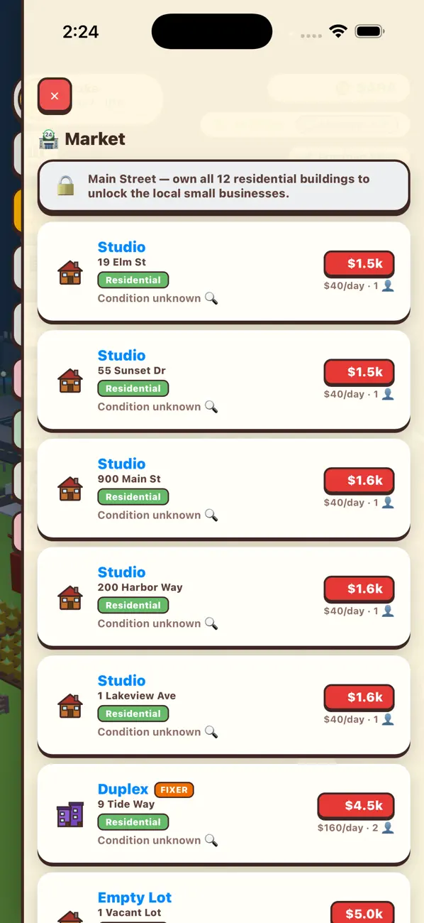 Rent Roll: Property Empire