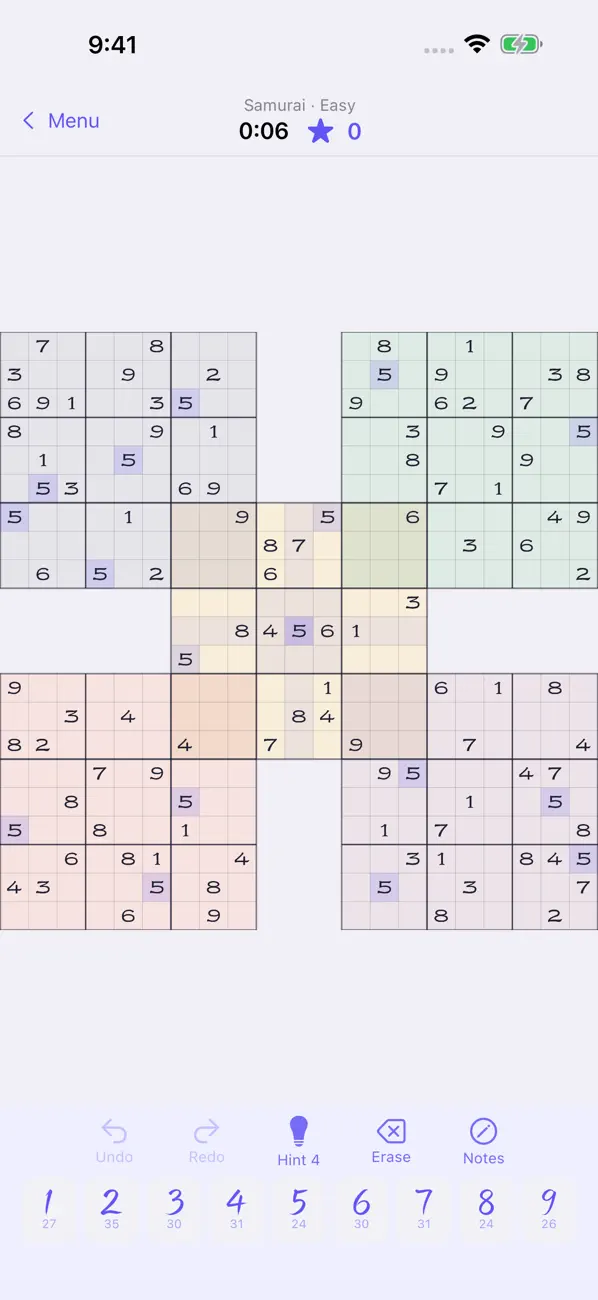 SamuraiKu – Samurai Sudoku