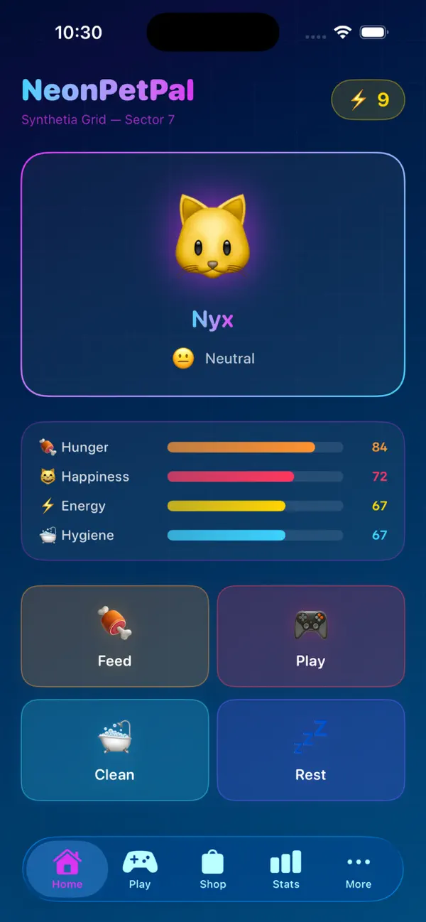 Neon Pet Runner