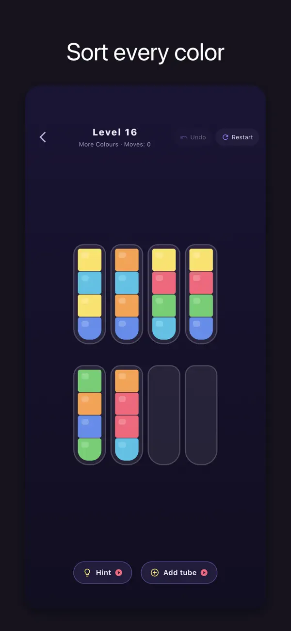 Klack Sort: Color Puzzle