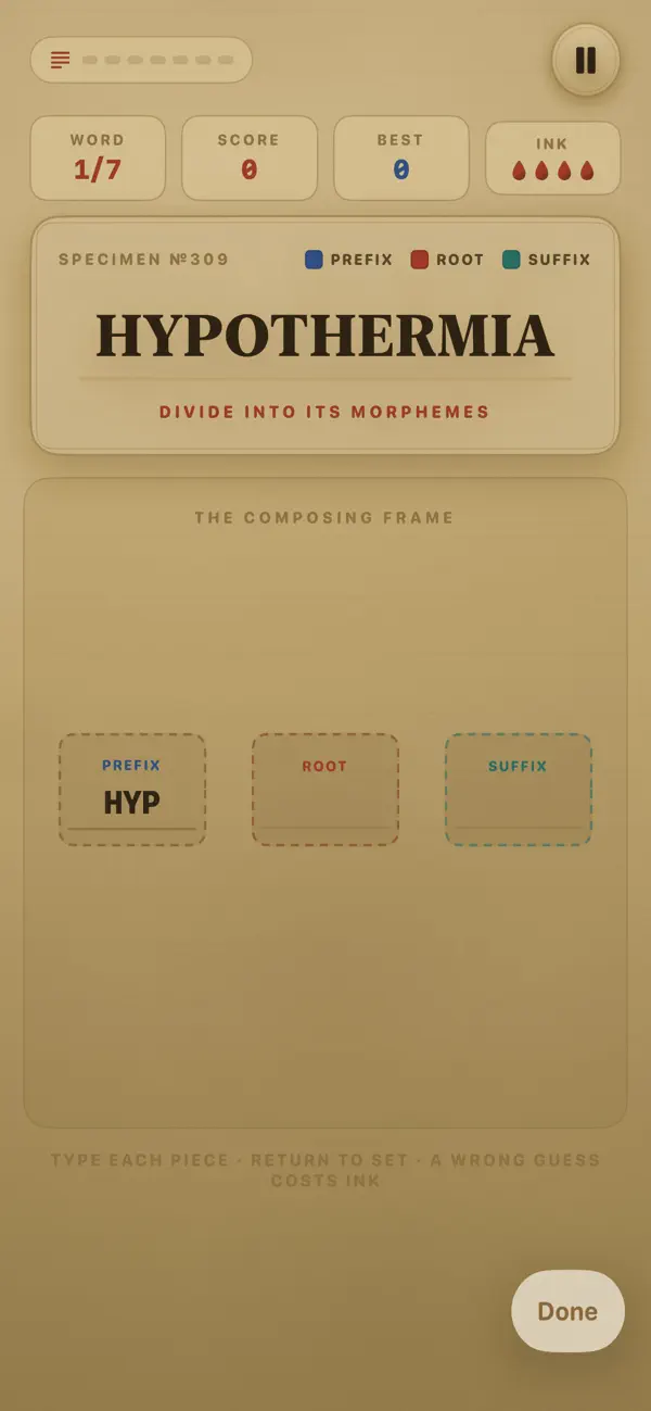 Word Morph Divide