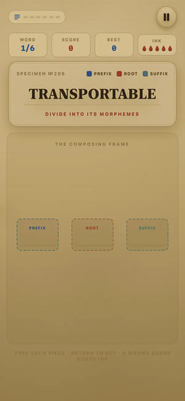 Word Morph Divide