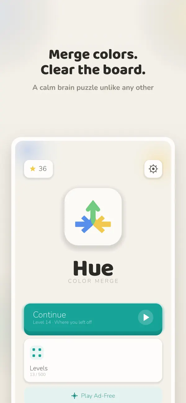 Hue: Color Merge Puzzle