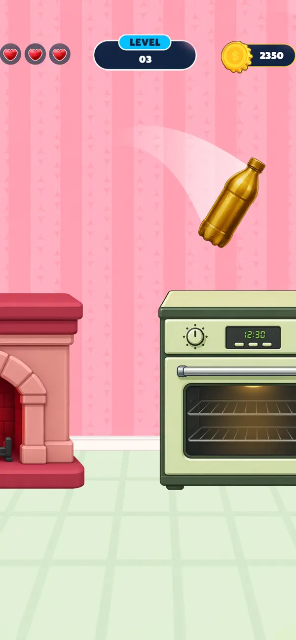 Bottle Bounce Flip Rush Game