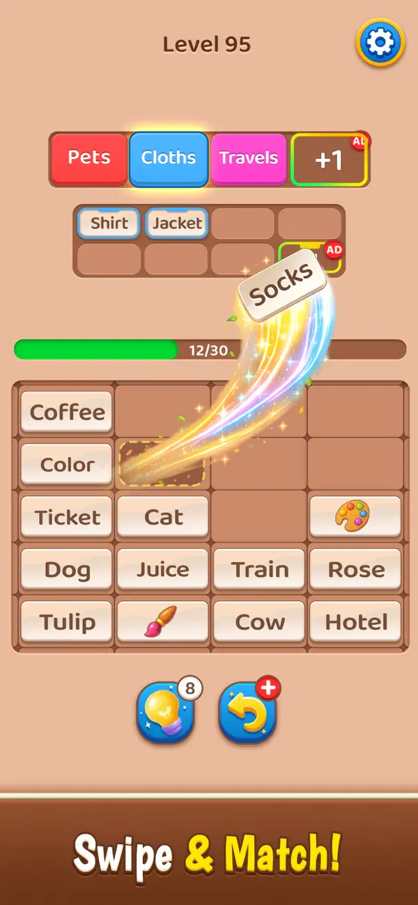 Word Association Match Puzzle