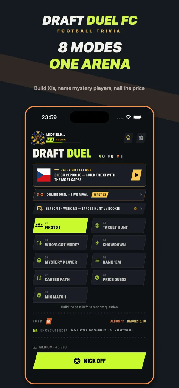 Draft Duel: Football Quiz Game