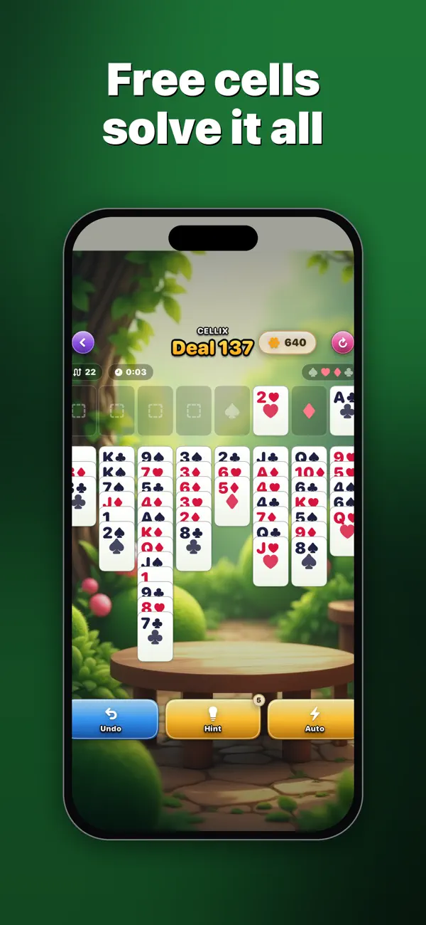 FreeCell Solitaire: Cellix