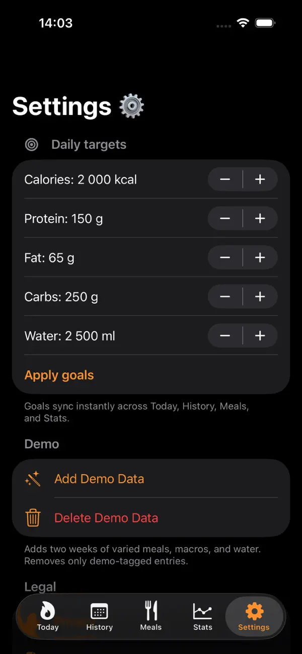 Energy Cauldron Tracker