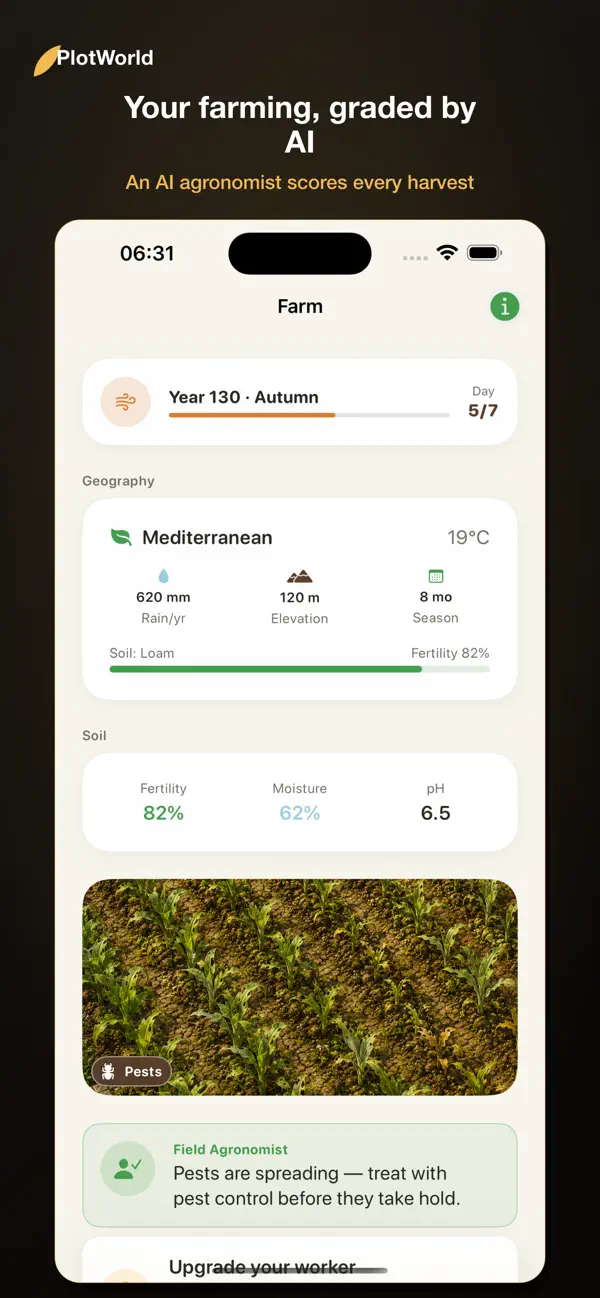 PlotWorld: Farm the Earth