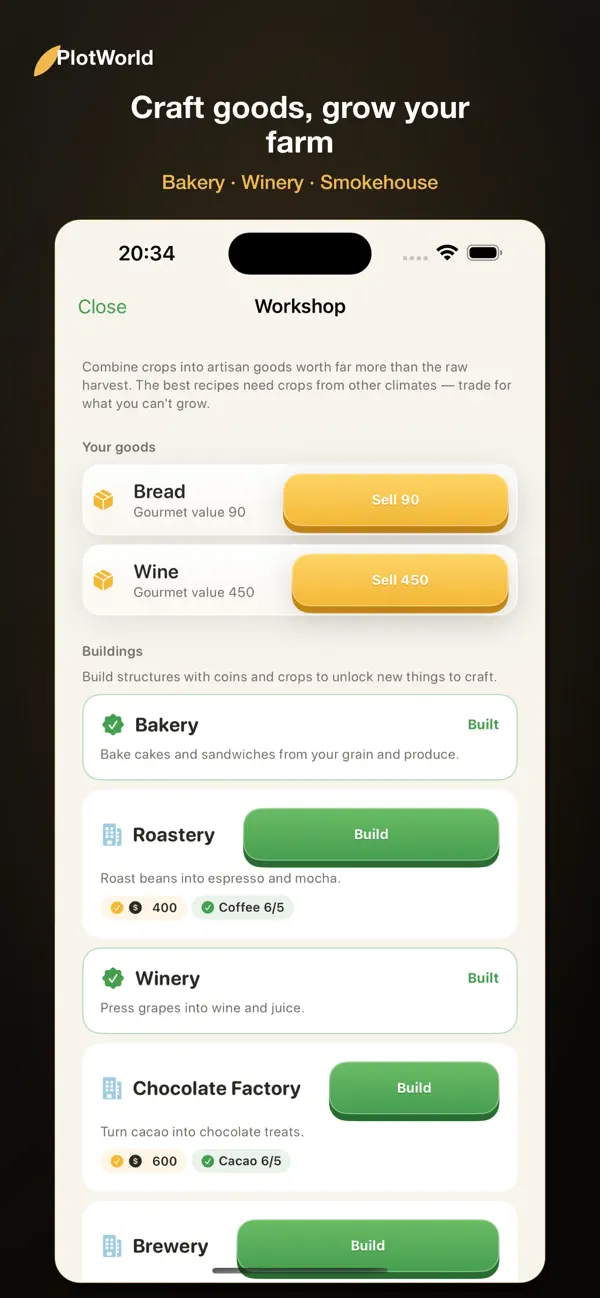 PlotWorld: Farm the Earth