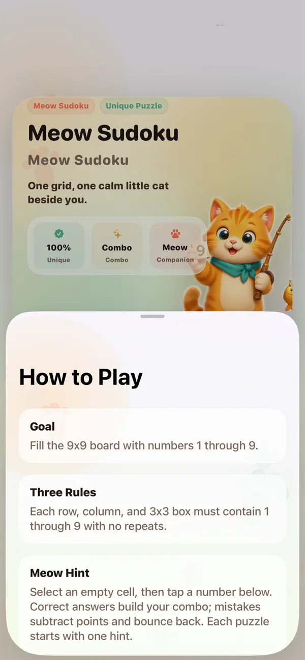 Meow Sudoku Quest