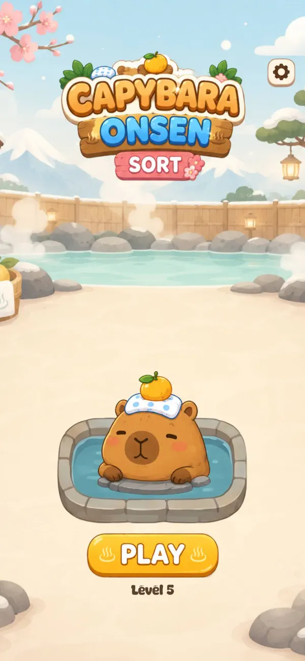 Capybara Onsen Color Sort